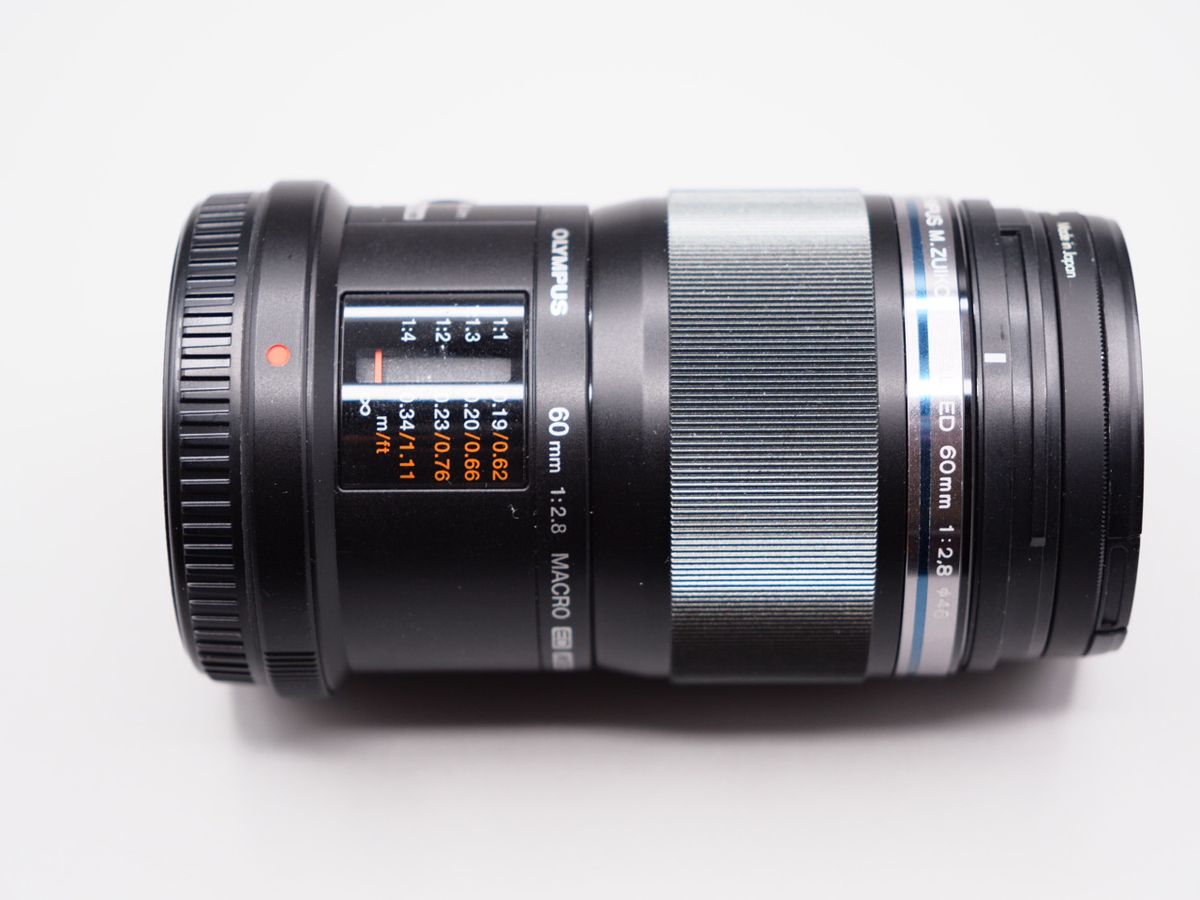 美品】OLYMPUS M ZUIKO ED 60mm F2 8 Macro【別売純正フードLH-49＆