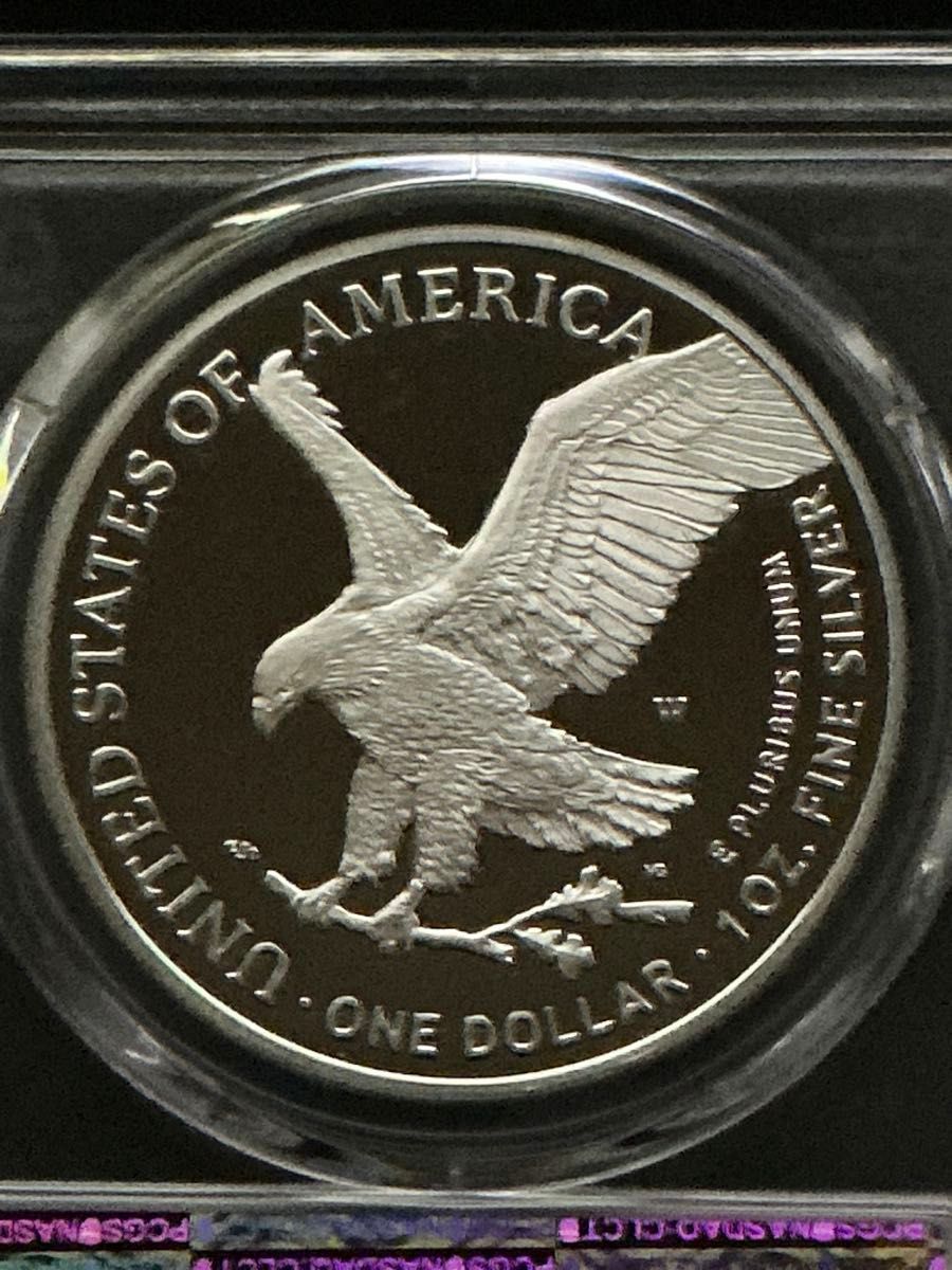 最高鑑定 PCGS PR70 DCAM 2022 W アメリカ シルバー イーグル 銀貨