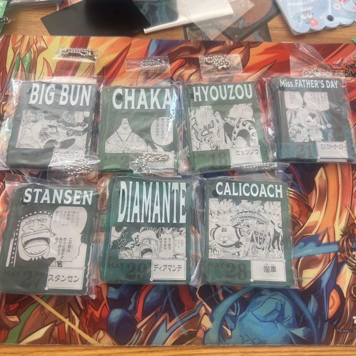 ワンピース ベースショップ 一番くじ アクリルブロックチャームまとめ