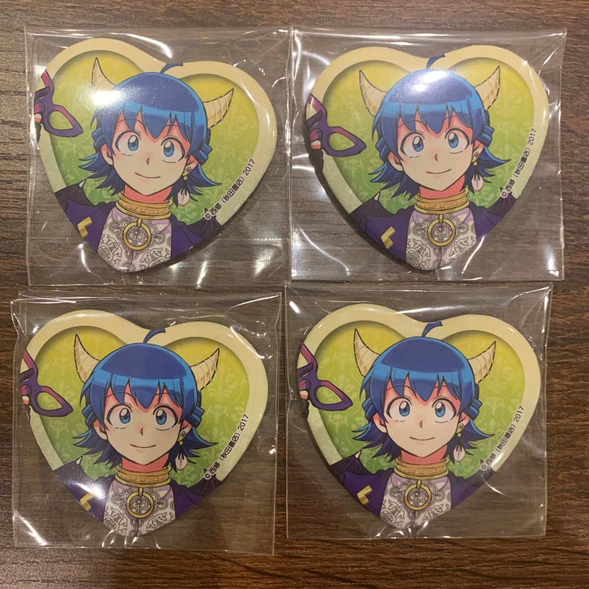 コミケ106 秋田書店 魔入りました 入間くん ハート缶バッジ C106 入間