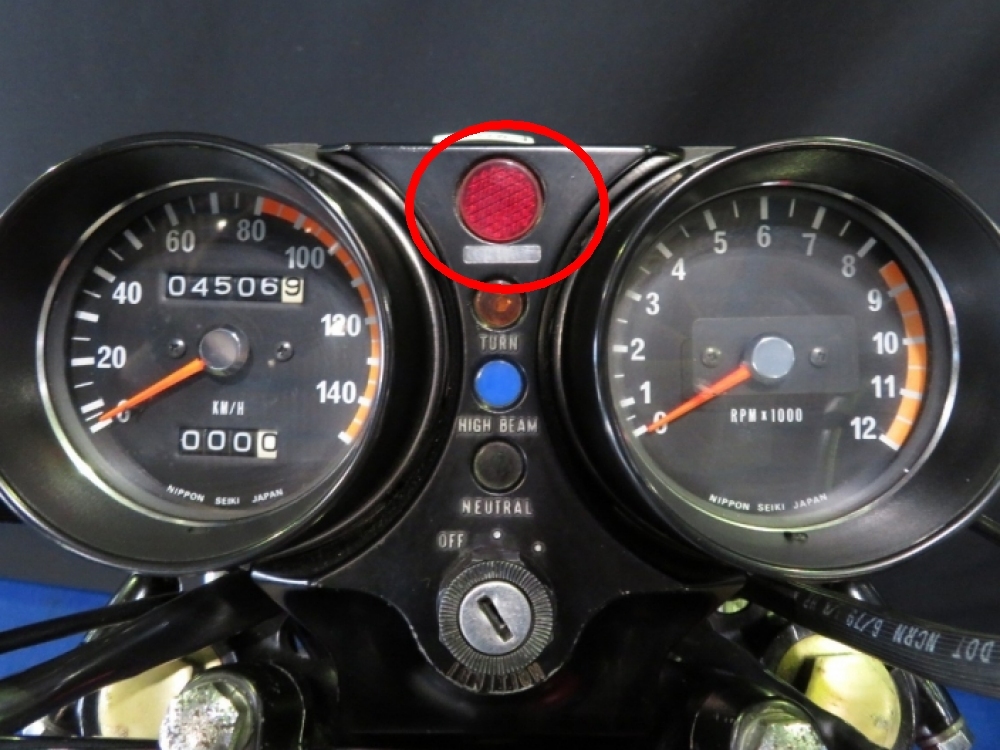国内メーター純正 速度警告灯 GS400 RG250E GT380gt750 国内メーター