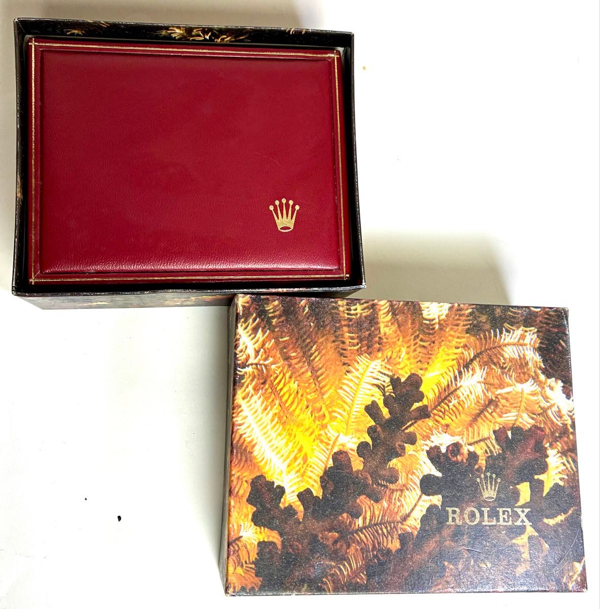 ロレックス ROLEX 革張り腕時計箱 ケース 純正 空箱 時計ケース｜Yahoo