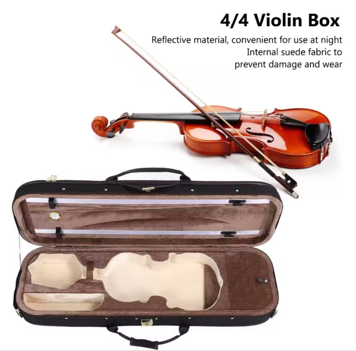 新品】4/4 バイオリン用 ハードケース 温度計・湿度計付き｜Yahoo