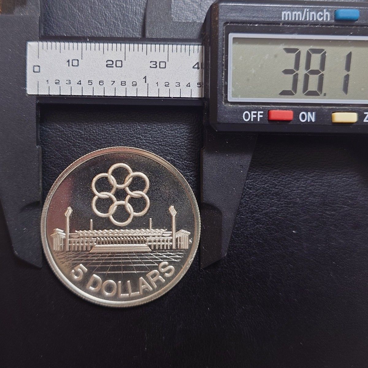 1973年 シンガポール銀貨 5ドル 第7回東南アジア競技大会記念銀貨 大型