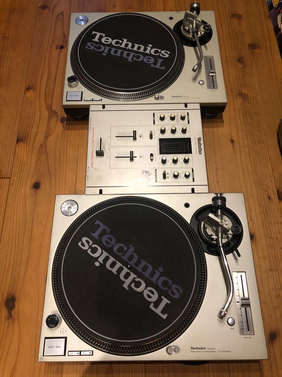 Technics SL-1200MK3D ターンテーブル2台 ミキサーセット DJ入門用