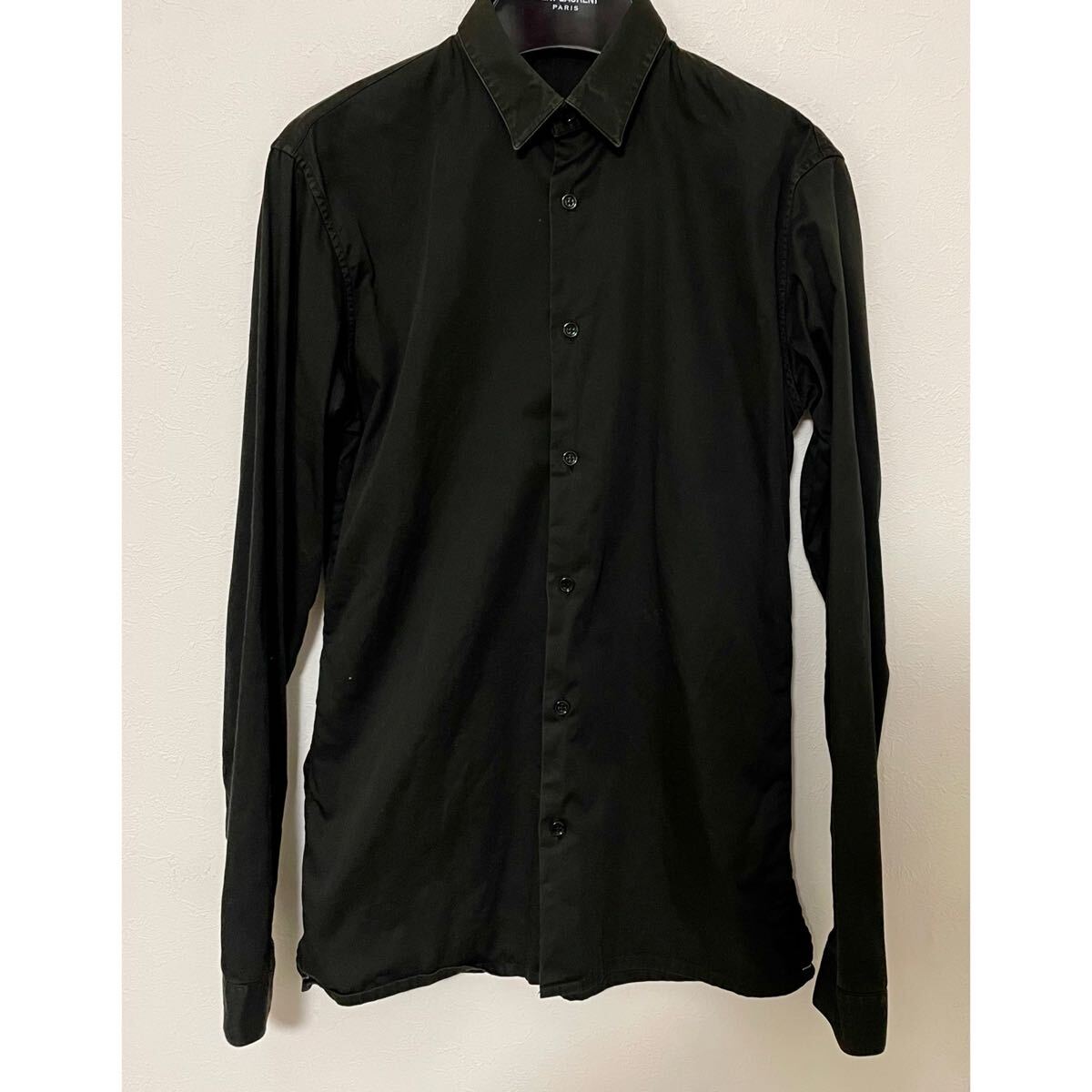 04AW Dior Homme ディオールオム ブラックシャツ 37 エディスリマン 黒