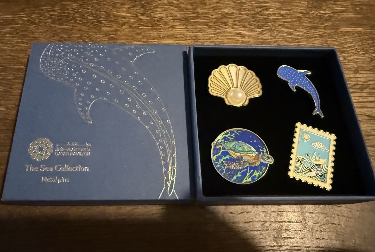 新品未使用】カタール館 ピンバッジ 箱付き 大阪・関西万博 EXPO2025