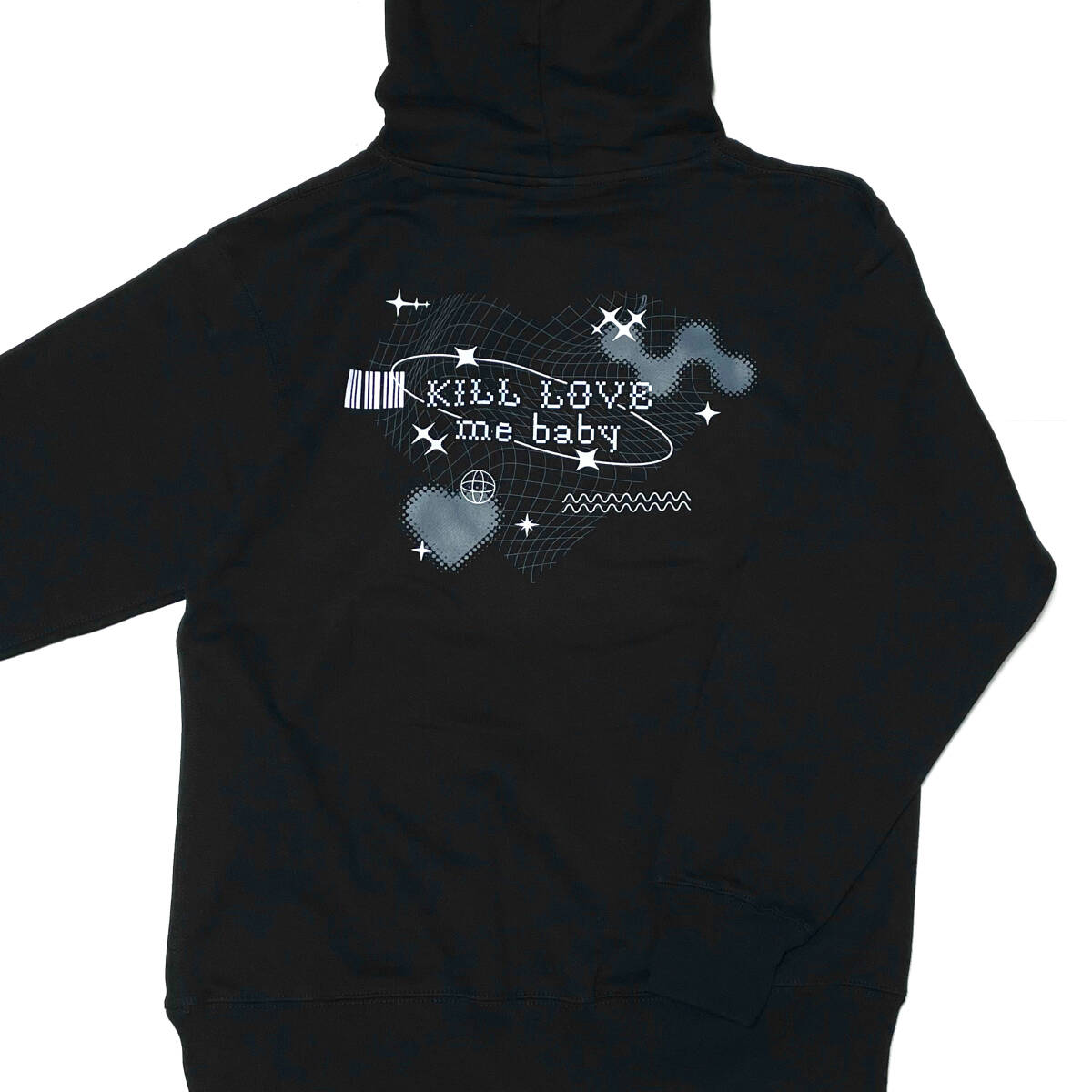 新品XLサイズ あのKILL LOVEパーカーanoあのちゃんプルオーバーBLACK