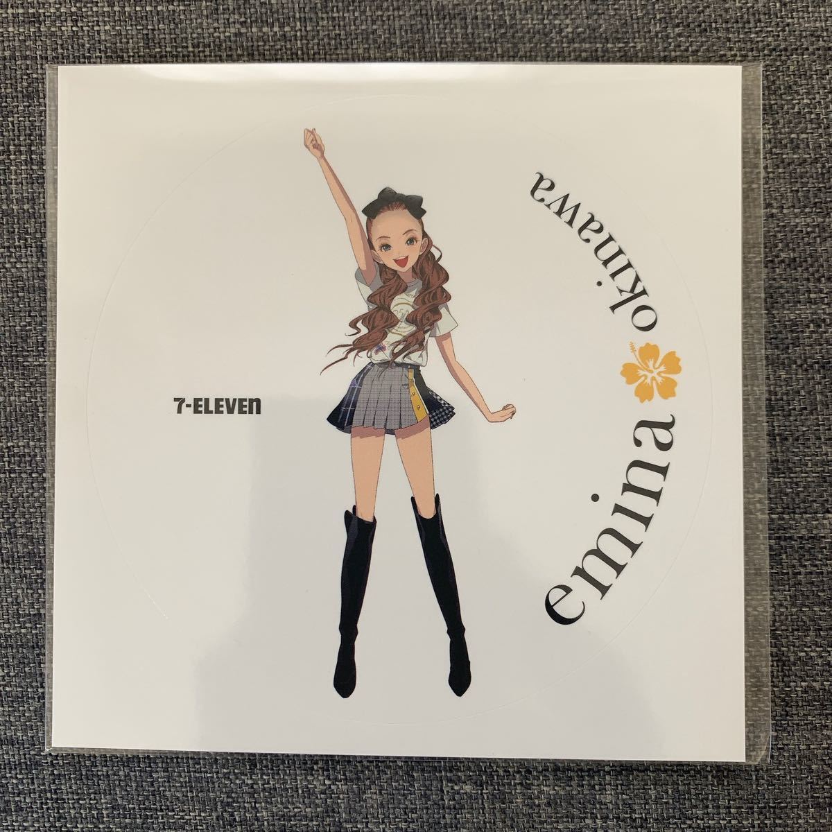 安室奈美恵 エミーナ セブンイレブン お皿 ステッカー セット 沖縄限定