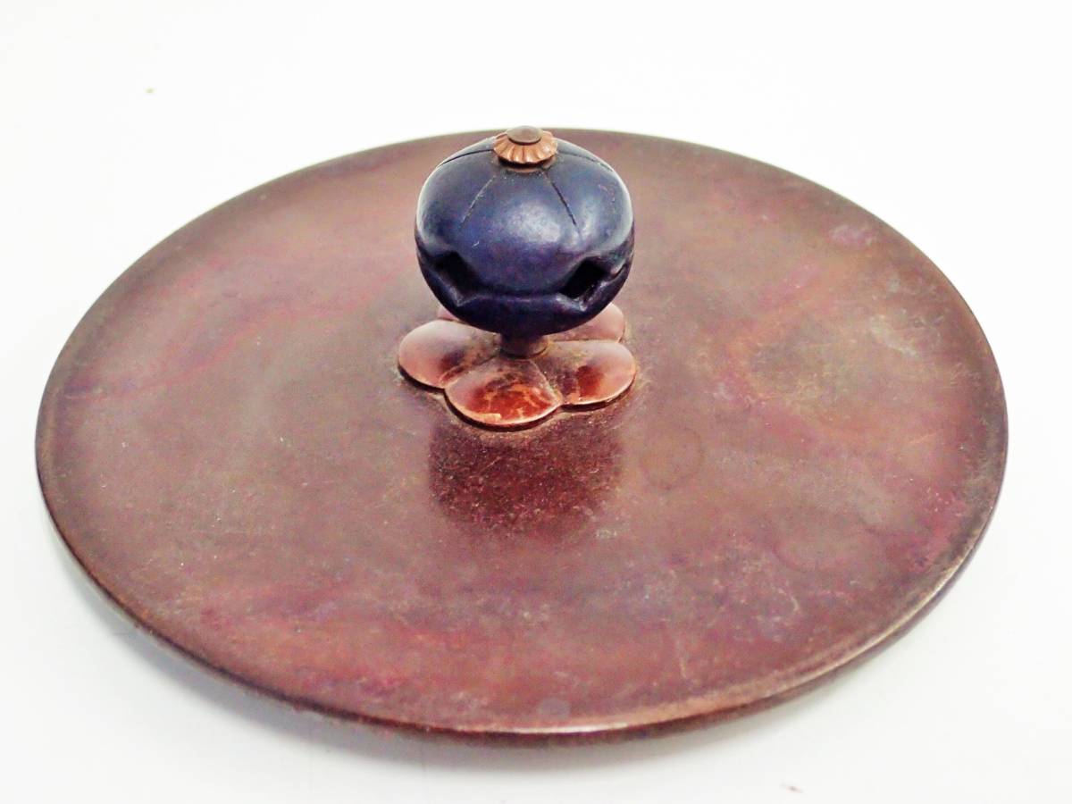 ≪茶道具≫ 釜師 【門脇喜平】 『亀甲紋棗釜』 共箱 / 茶釜 釜 山形