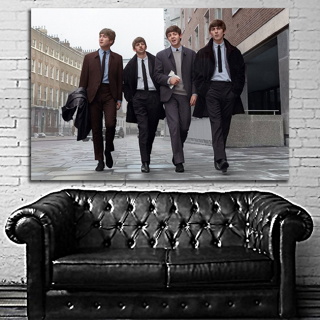 未使用】 ビートルズ 2枚組 ロングタイプ ビッグポスター 店舗用 レア