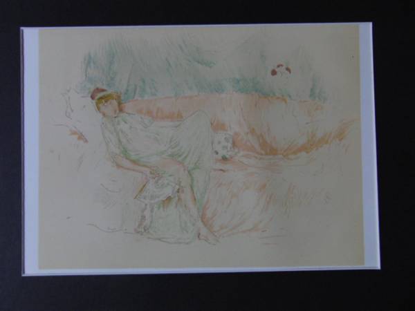 ホイッスラー、FIGURE RECKLiNING、高級画版、Wサイン入｜