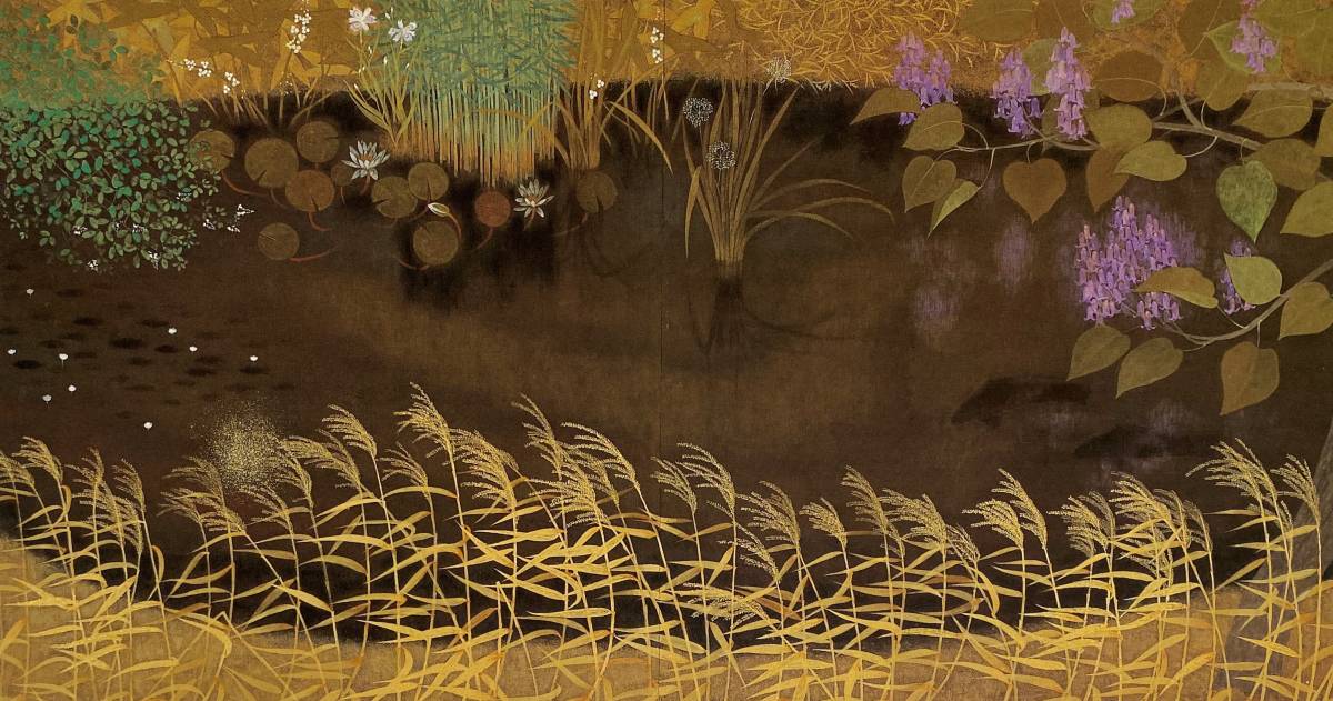 土手朋英 『花菖蒲』 日本画 土手朋英 『花菖蒲』 日本画 土手朋英