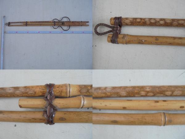 Aka6896斑竹紋竹古竹一輪差花入