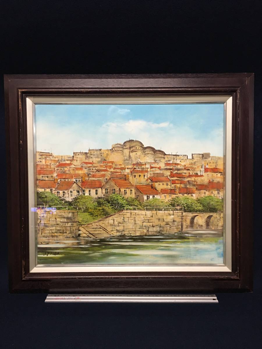 ☆油彩画☆柳川喜八郎（日展会友、日洋会委員）「夏の山頂」 オファー