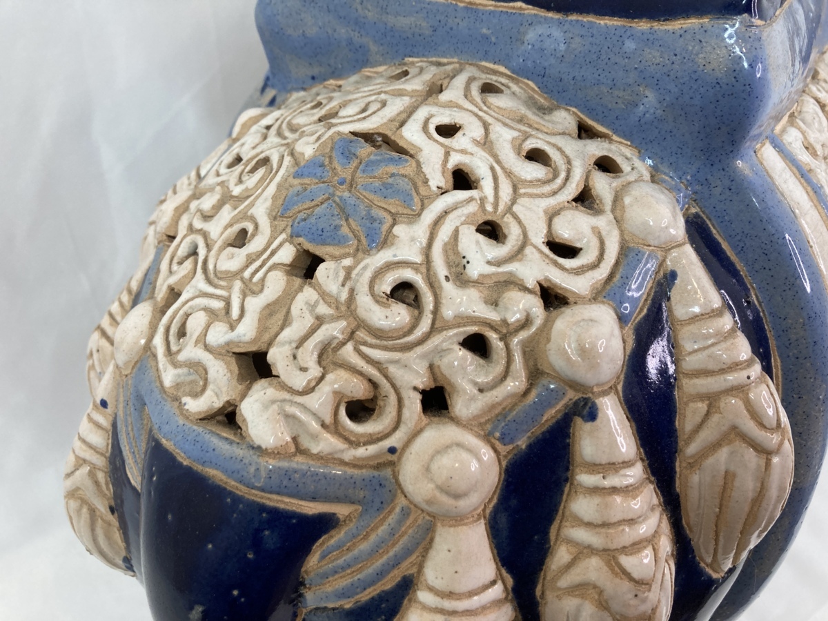 アンティーク 骨董 陶器の象 アンティーク 骨董 陶器の象