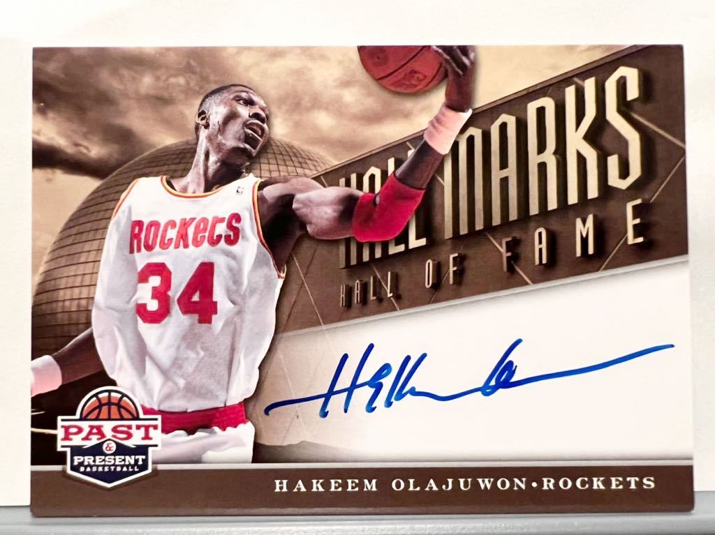 HAKEEM OLAJUWON オラジュワン 直筆サインカード AUTO NBA 35シリ
