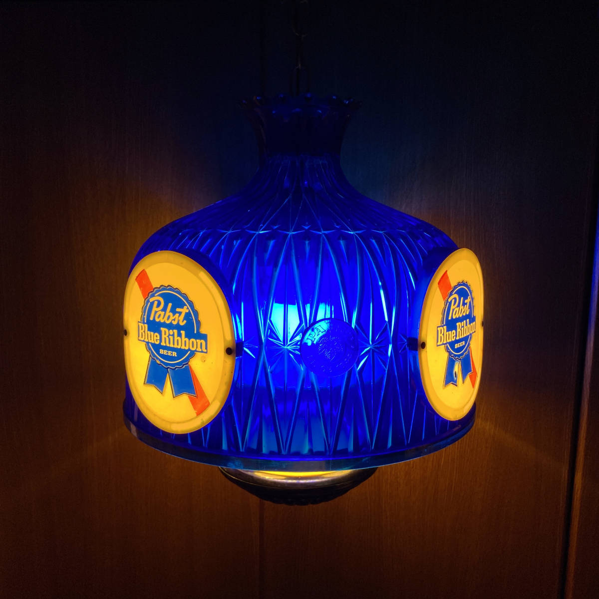 点灯確認済】即日発送 70's Pabst Blue Ribbon 吊り下げ照明 パブスト