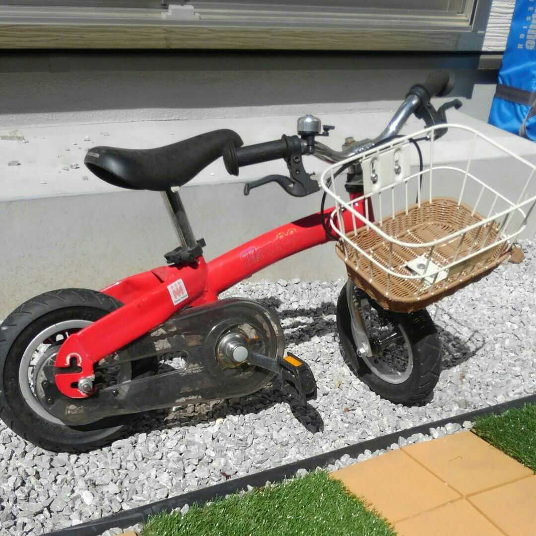 へんしんバイク 赤 かご付 スタンド付｜Yahoo!フリマ（旧PayPayフリマ）