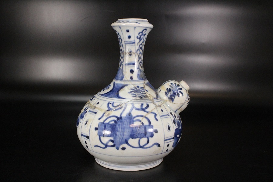 中国 花瓶 花入れ 染付 花器 中国染付 花瓶 壺 高さ約50cm Amazon.co