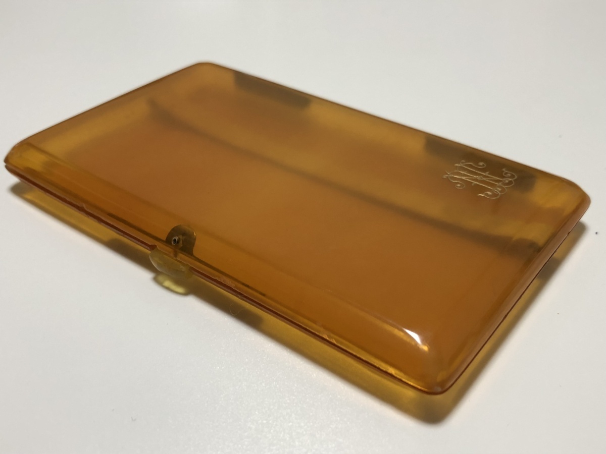 アンティーク 江崎べっ甲店 本鼈甲 白甲 53.9g シガレットケース