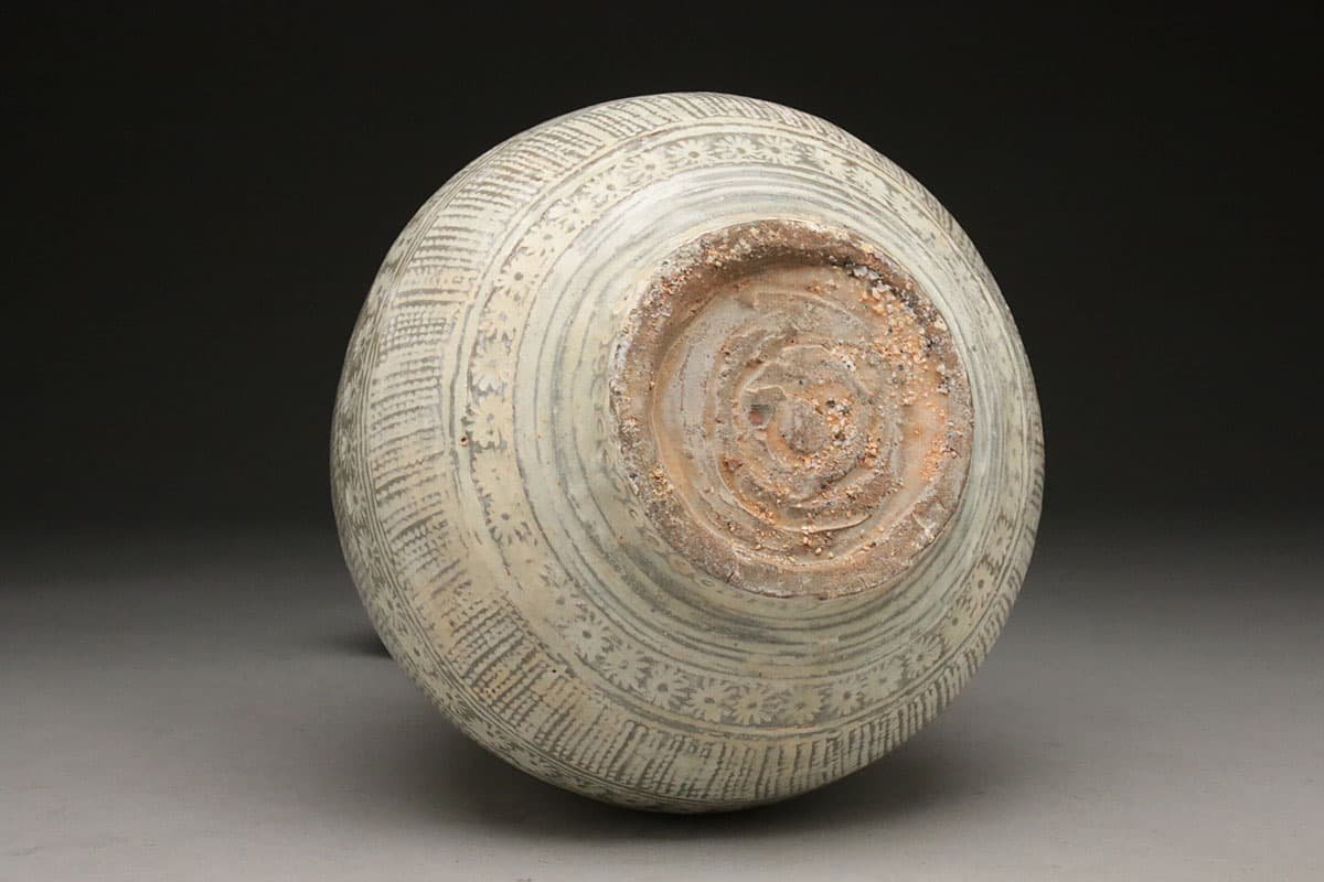 粉青沙器 朝鮮 三島焼 一輪挿し 陶芸 花瓶 花器 焼き物 陶器 粉青沙器