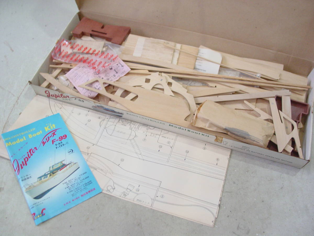 ☆地球堂模型 KNK Jupiter ジュピター F-65 ラジコンボート F-65 船具
