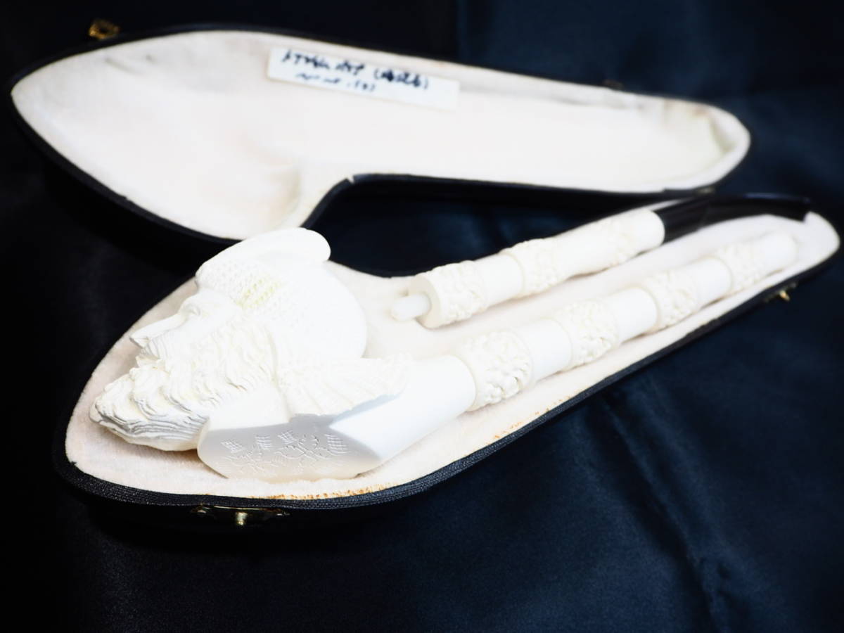 ◇ Meershaum Smoking Pipe◇メシャム パイプ 海泡石パイプ ケース付き