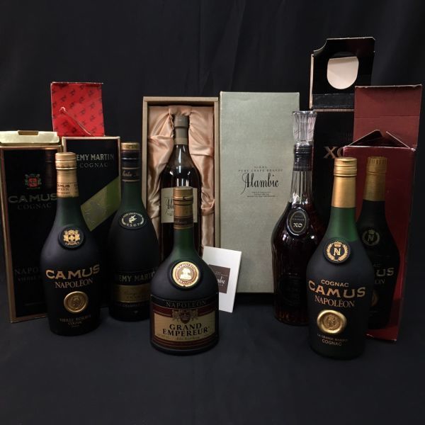 DDb841o2 古酒 クリアランス 未開栓 6点 CAMUS ブランデー コニャック