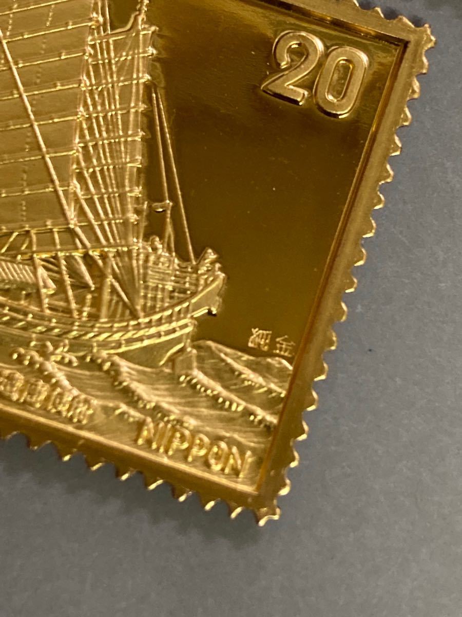 純度保証 松本徽章工業 純金製切手型 7枚まとめて 22 5g 純金刻印