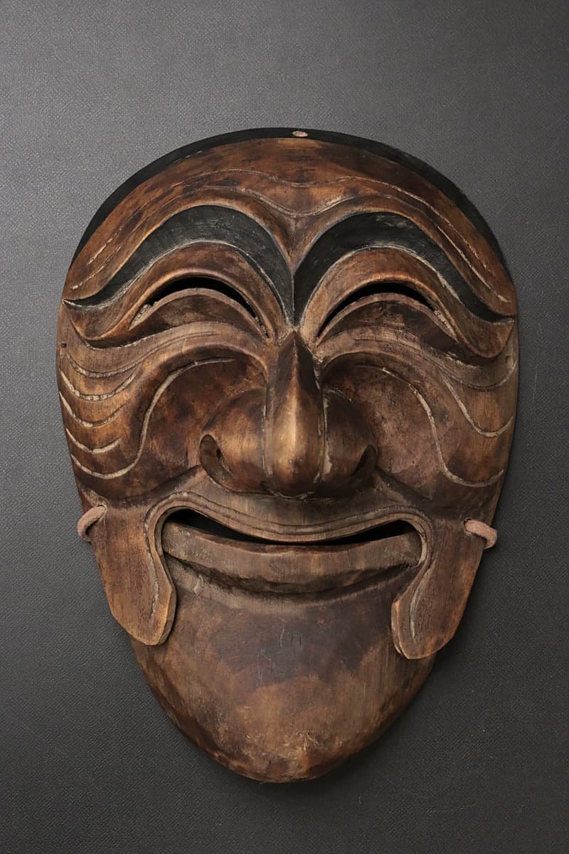 李朝 アンティーク 漆工 一木彫 陰陽 壁掛け 李朝 アンティーク 漆工