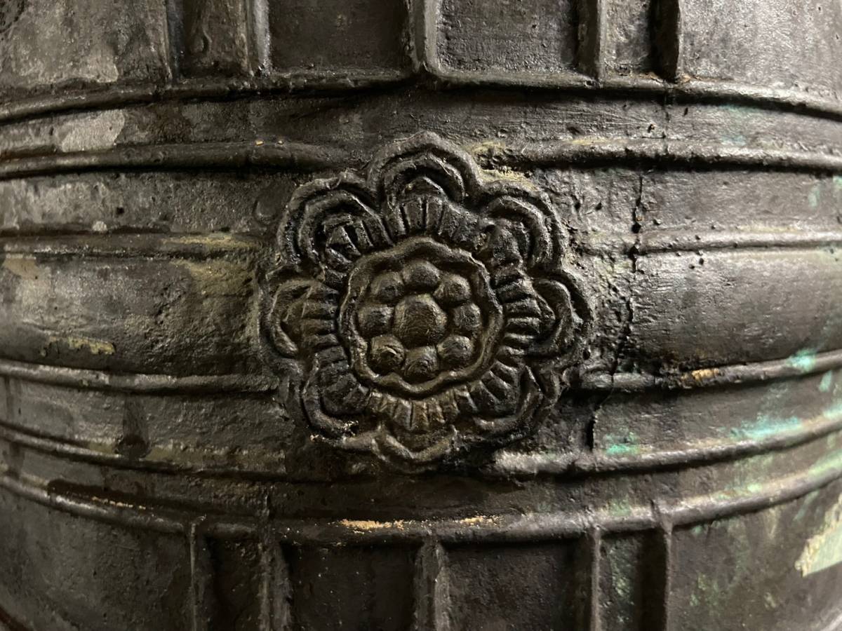 吊鐘 古銅 工芸品 熊平特製古銅 仏教美術 時代物 古美術 釣鐘 銅製