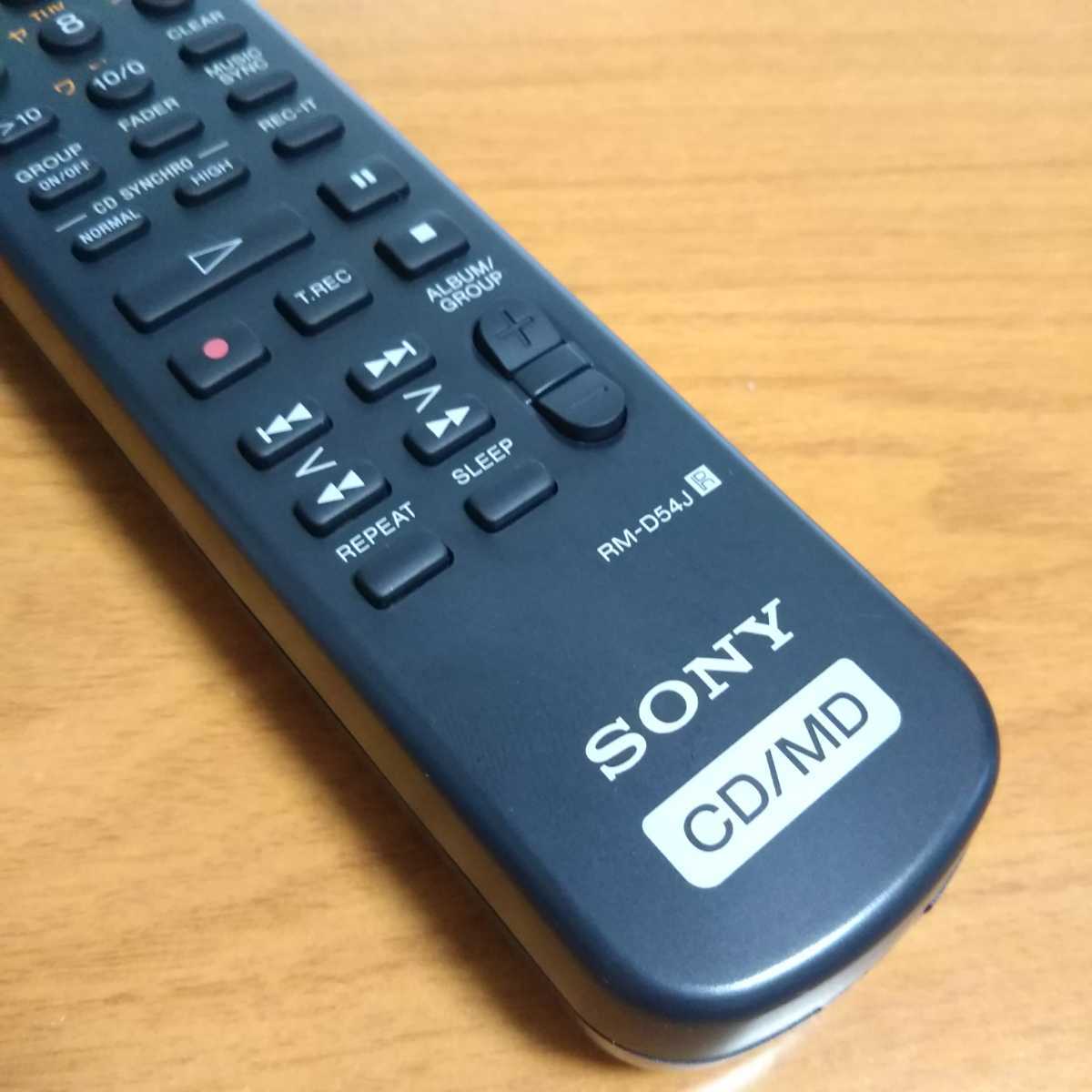 SONY CD/MDデッキ MXD-D400用リモコン RM-D54J｜Yahoo!フリマ（旧