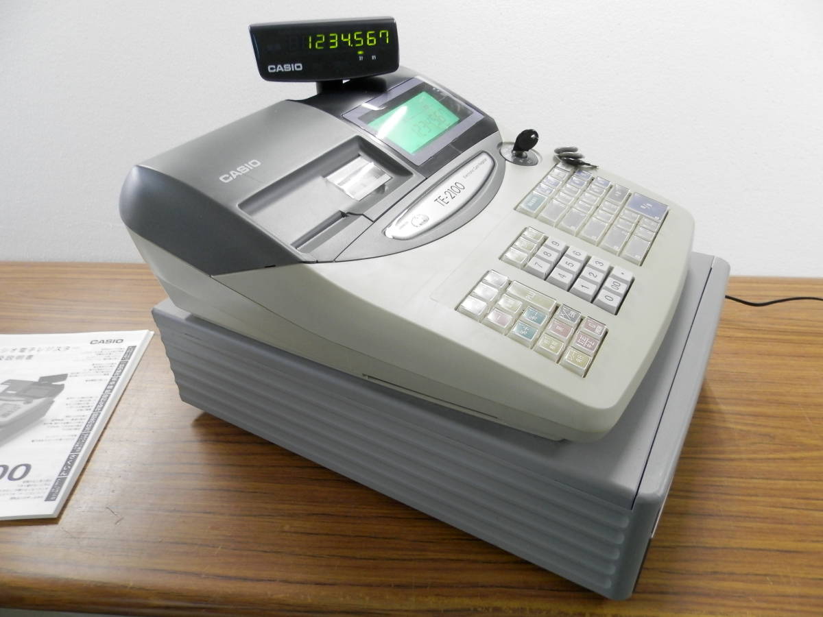 カシオレジスター TE-2100 フル設定無料 長期使用可能 210000 カシオ