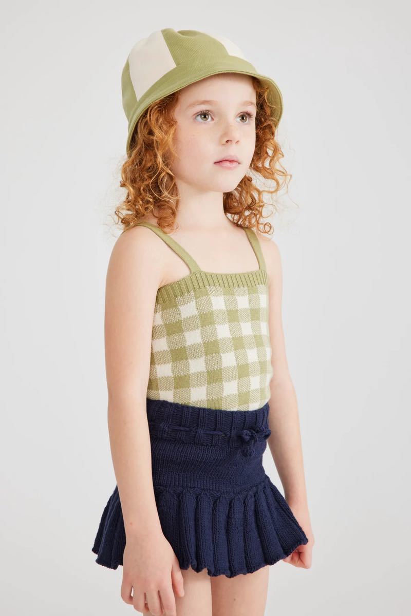 misha and puff French Terry Beach Hat, Willow 2-4y