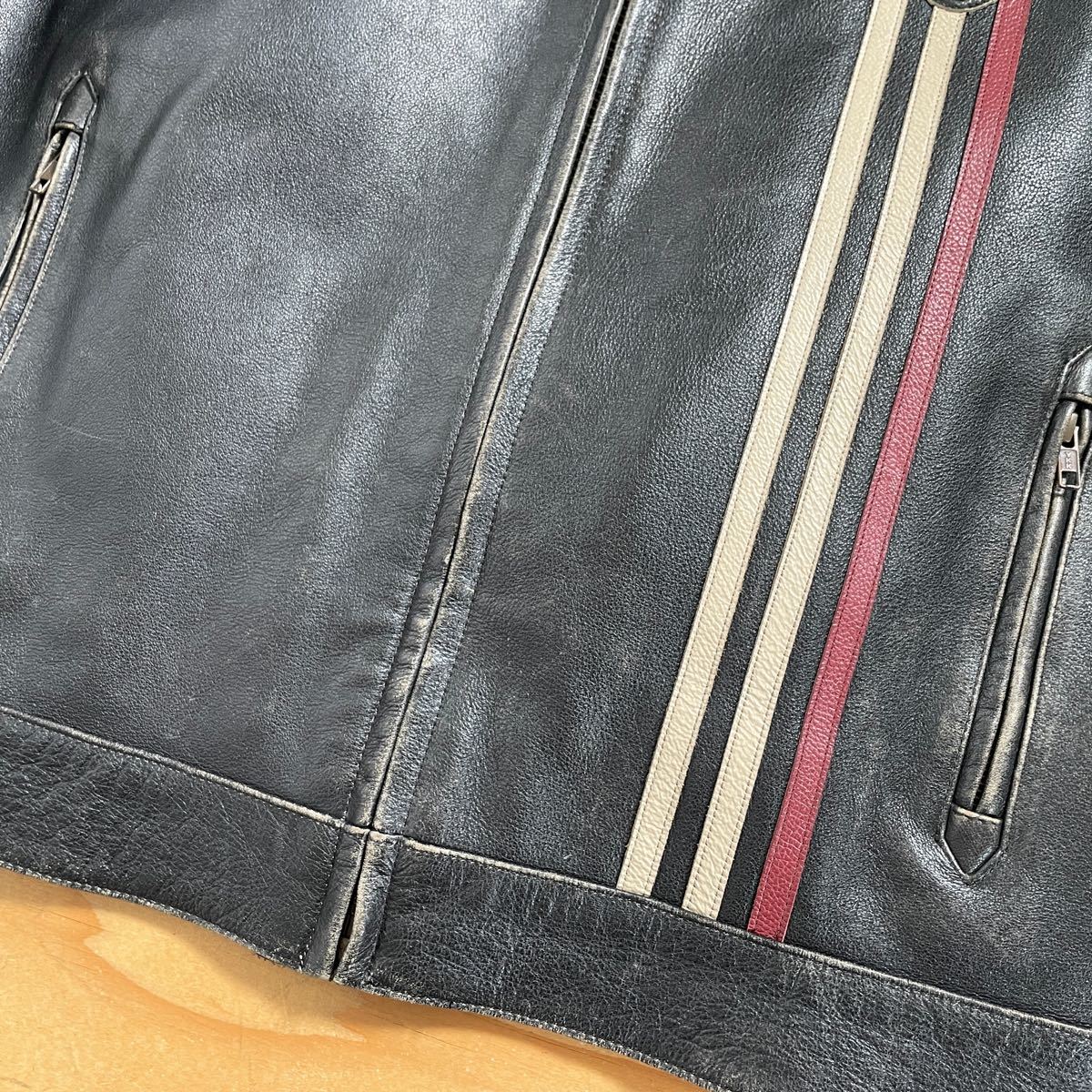 超美品 TRIUMPH トライアンフ レザージャケット ブラック/L（XXL相当