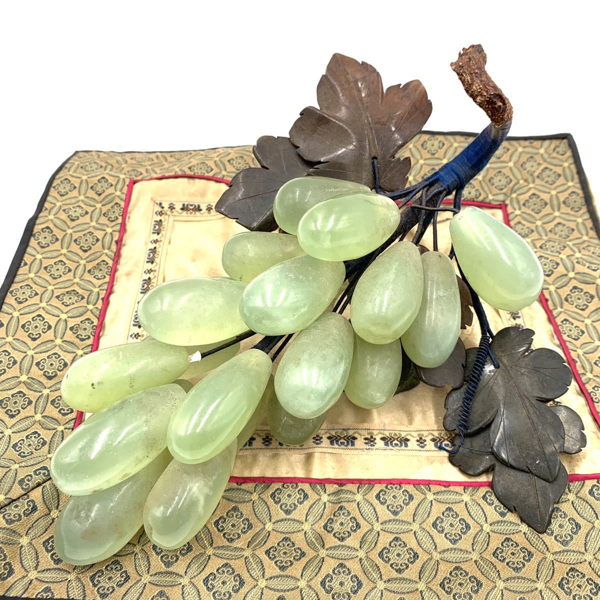 吉祥】翡翠葡萄置物 中国 玉 唐物 JADE