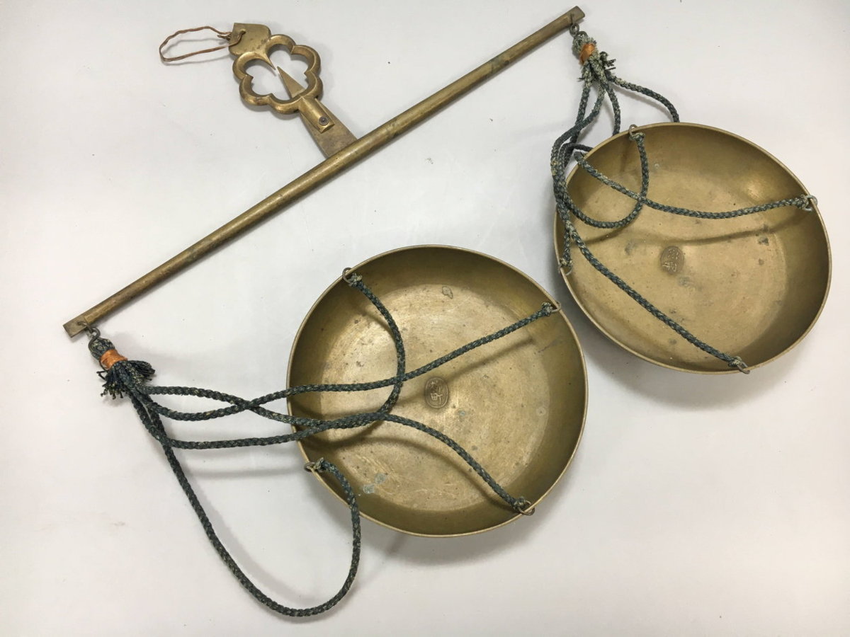 Yahoo!オークション - 両替天秤 分銅セット 江戸時代 古道具 古民具 箱