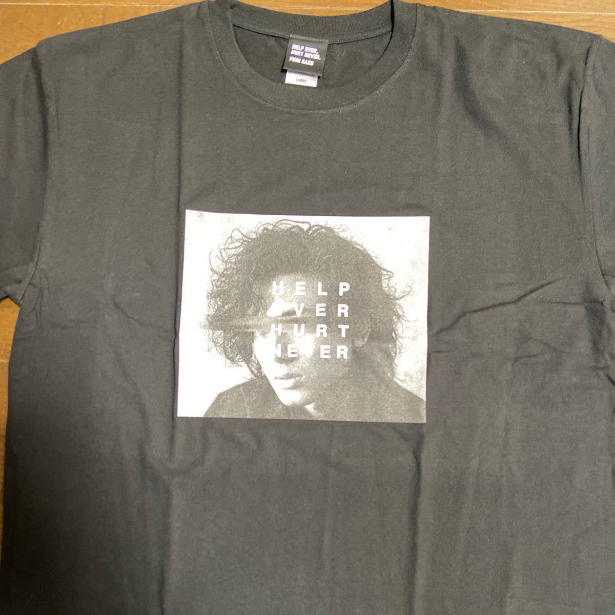藤井風 HELP EVER HURT NEVER 顔Tシャツ 初期 レア M 藤井風 HELP EVER