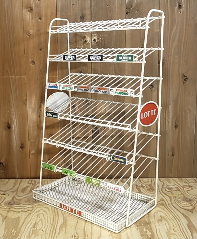 LOTTE ロッテガム 陳列棚什器昭和レトロディスプレイアンティーク