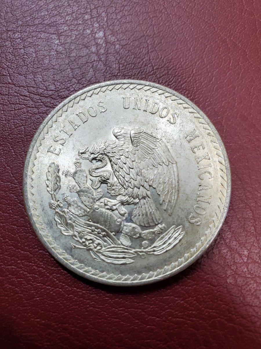 1948 5ペソ 銀貨 古銭 銀900 クワウテモク王 メキシコ 大型銀貨