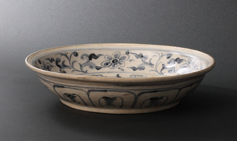 茶道具安南月字兎角丸口茶入16世紀ベトナム茶器濃茶古玩古物