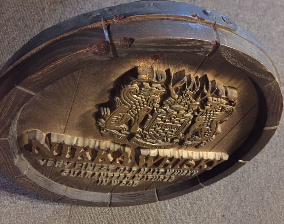 希少 非売品 ニッカ ウイスキー ビンテージ 樽 看板 アンティーク