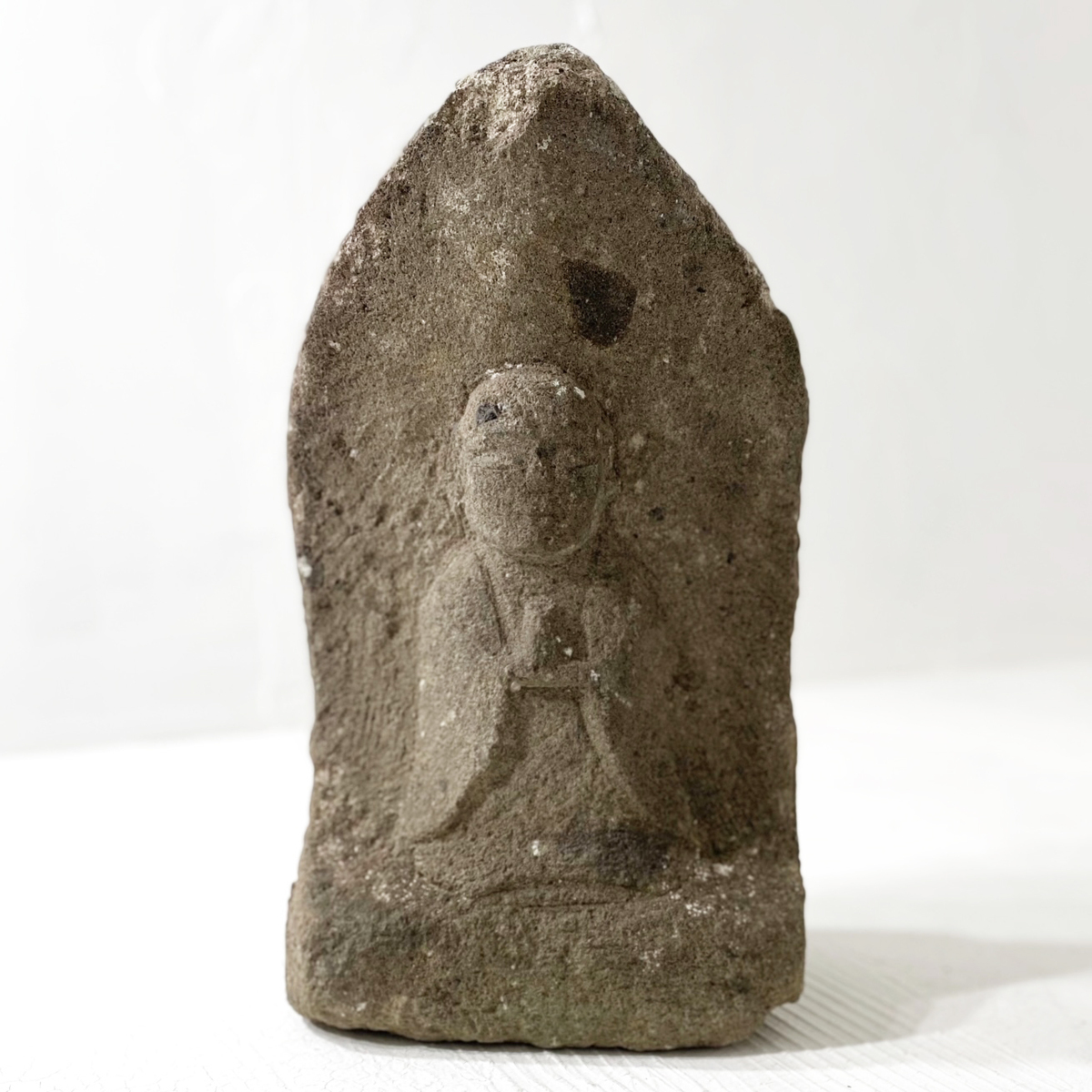 石仏仏教美術石灰岩高さ46センチサイズ重量10キログラム地域詳細