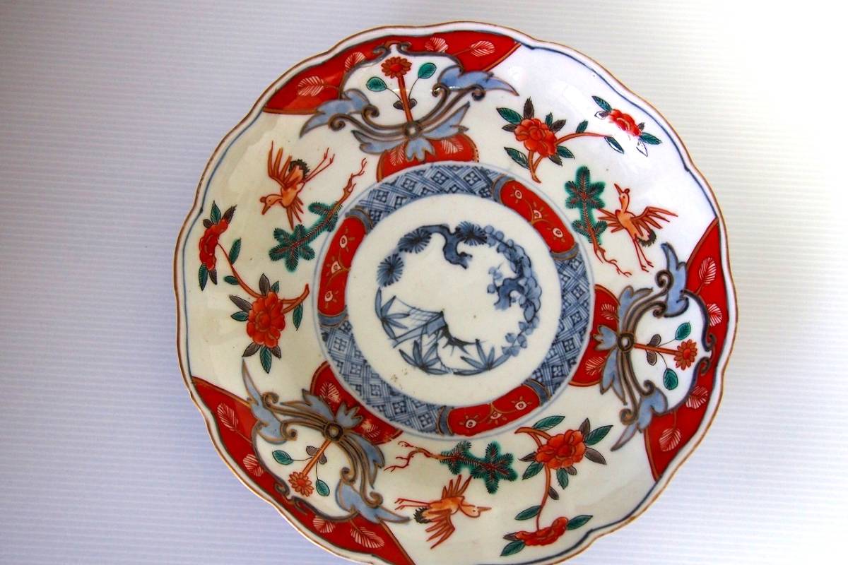 静物画、柿と伊万里焼赤絵皿、日本画6号サイズ Yahoo!オークション - 古い