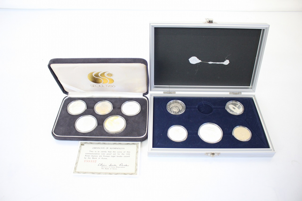 1988年ソウルオリンピック 記念硬貨 2枚 シルバー925 保証書付 1988年