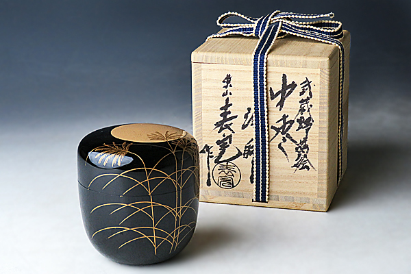 茶道具 棗 川瀬表完 No.8 川瀬表完 『八橋蒔絵 棗』 ｜骨董品買取 緑和堂