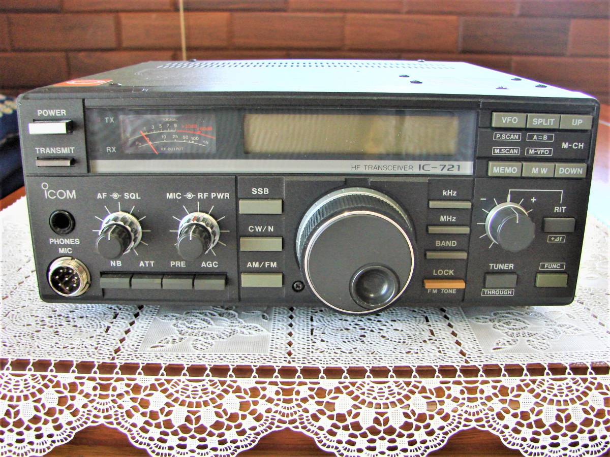 Yahoo!オークション - ICOM IC-721 HF TRANSCEIVER ジャンク扱