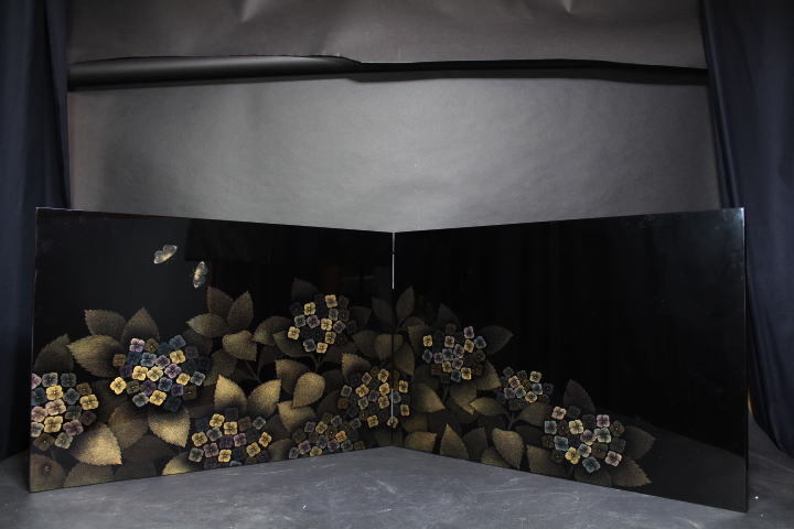 輪島塗 野々花沈金 宝石箱 共箱 三谷吾一 R1324 輪島塗 野々花沈金