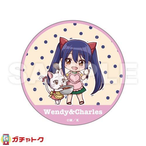 フェアリーテイル ガチャトク 缶バッジ グレイ＆ジュビア